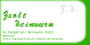 zsolt weinwurm business card